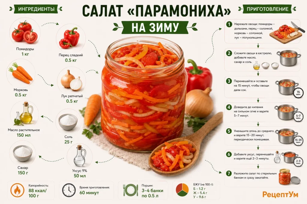 Классический советский салат Парамониха