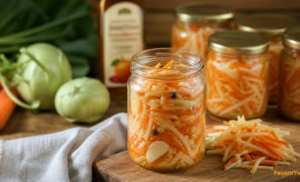 Салат из кольраби с морковью