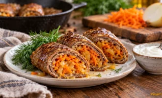 Печеночные рулетики