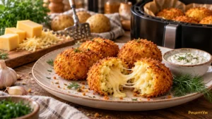 картофельные крокеты с сыром в аэрогриле